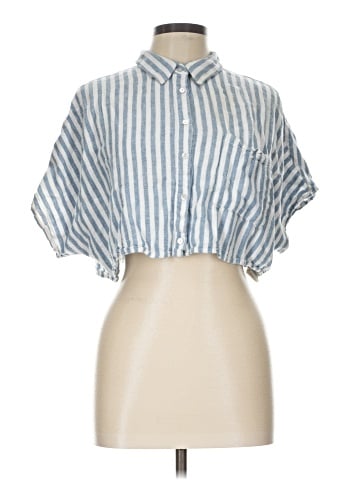 Forever 21 Short Sleeve Button-Down Shirt (view 1)