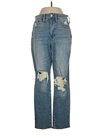 Madewell The Curvy Perfect Vintage Jean in Denman Wash: Ripped Edition (view 1)