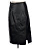 Express 100% Polyurethane Black Faux Leather Skirt Size 12 - photo 2