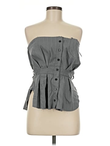 Zara Sleeveless Button-Down Shirt (view 1)