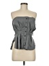 Zara Gray Sleeveless Button-Down Shirt Size M - photo 1