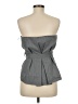 Zara Gray Sleeveless Button-Down Shirt Size M - photo 2