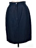 Per Se Solid Blue Silk Skirt Size 6 - photo 1