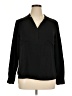 Nine West 100% Polyester Black Long Sleeve Blouse Size XL - photo 1