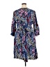 Talbots 100% Viscose Print Blue Casual Dress Size 20 Petite - photo 2