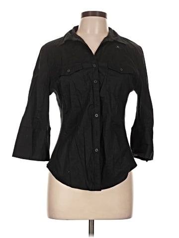 Hester & Orchard 3/4 Sleeve Button-Down Shirt (view 1)