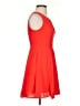 Express 100% Polyester Solid Orange Cocktail Dress Size 0 - photo 4