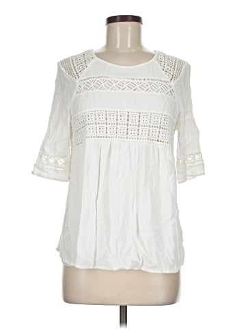 Pale Sky Short Sleeve Blouse (view 1)