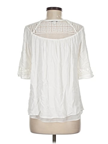 Pale Sky Short Sleeve Blouse (view 2)
