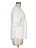 Pale Sky 100% Rayon White Short Sleeve Blouse Size M - photo 4