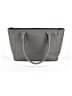 Dagne Dover 100% Leather Solid Gray Leather Tote One size - photo 1