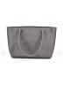 Dagne Dover 100% Leather Solid Gray Leather Tote One size - photo 3