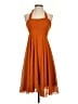 Forever 21 100% Polyester Solid Orange Casual Dress Size S - photo 1