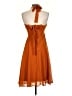Forever 21 100% Polyester Solid Orange Casual Dress Size S - photo 2