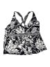 Merona Print Black Swimsuit Top Size 24W - photo 1