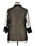 White Stag 100% Polyester Black 3/4 Sleeve Blouse Size 18 - 20 - photo 2