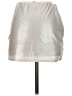 PrettyLittleThing Metallic Silver Faux Leather Skirt Size 4 - photo 2