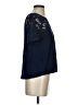 Baraschi 100% Viscose Blue Short Sleeve Top Size S - photo 4