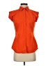 Worthington Orange Sleeveless Button-Down Shirt Size S - photo 1