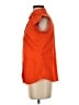 Worthington Orange Sleeveless Button-Down Shirt Size S - photo 5