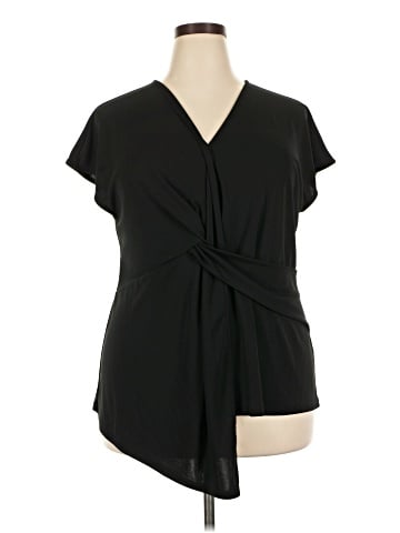 ELOQUII Short Sleeve Blouse (view 1)
