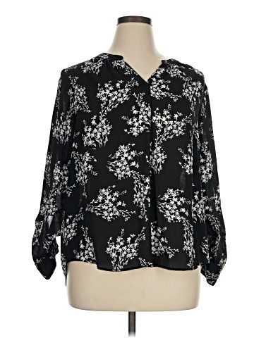 Simply Vera Vera Wang 3/4 Sleeve Blouse (view 1)