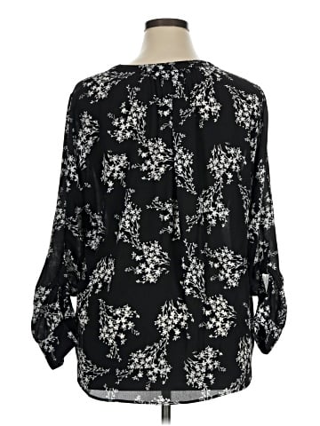 Simply Vera Vera Wang 3/4 Sleeve Blouse (view 2)