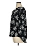 Simply Vera Vera Wang 100% Polyester Floral Black 3/4 Sleeve Blouse Size XL - photo 5