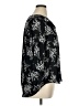 Simply Vera Vera Wang 100% Polyester Floral Black 3/4 Sleeve Blouse Size XL - photo 4