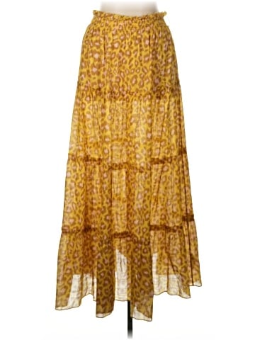 Zimmermann Carnaby Tiered Belted Leopard-Print Cotton-voile Maxi Skirt size (view 1)