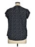 Monday Fun Black Short Sleeve Blouse Size XL - photo 2