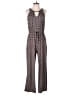 En Focus Studio Chevron-herringbone Black Jumpsuit Size 10 - photo 1