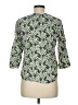 Fun2Fun 100% Rayon Green 3/4 Sleeve Blouse Size M - photo 2