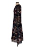 I. Madeline 100% Polyester Paisley Black Casual Dress Size S - photo 5