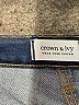 Crown & Ivy Solid Blue Jeans Size 12 - photo 7