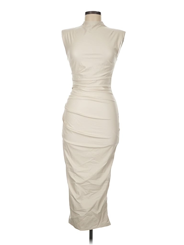 Pre-owned Naked Wardrobe Cocktail Dress In Ivory