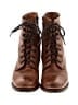 BED|STU 100% Leather Brown Ankle Boots Size 6 1/2 - photo 2