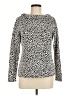 Talbots Animal Print Ivory Long Sleeve Top Size M - photo 1