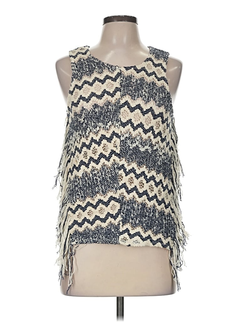 Pre-owned Ella Moss Sweater Vest In Blue