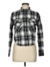 Forever 21 Plaid Black Long Sleeve Button-Down Shirt Size M - photo 1