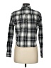 Forever 21 Plaid Black Long Sleeve Button-Down Shirt Size M - photo 2