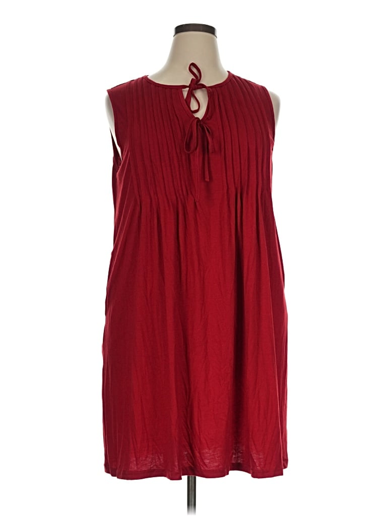 Caracilia Casual Dress In Burgundy