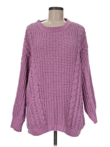Pink Lily Pullover Sweater (view 1)