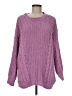 Pink Lily 100% Polyester Purple Pullover Sweater Size M - photo 1