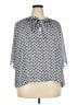 Ann Taylor 100% Polyester Blue 3/4 Sleeve Blouse Size XXL - photo 1