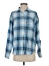 Levi's 100% Cotton Plaid Blue Long Sleeve Button-Down Shirt Size S - photo 1