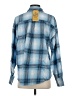 Levi's 100% Cotton Plaid Blue Long Sleeve Button-Down Shirt Size S - photo 2