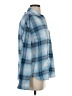 Levi's 100% Cotton Plaid Blue Long Sleeve Button-Down Shirt Size S - photo 4