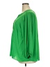 T Tahari 100% Polyester Green 3/4 Sleeve Blouse Size 2X - photo 5