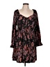Maurices 100% Polyester Paisley Black Casual Dress Size L - photo 1